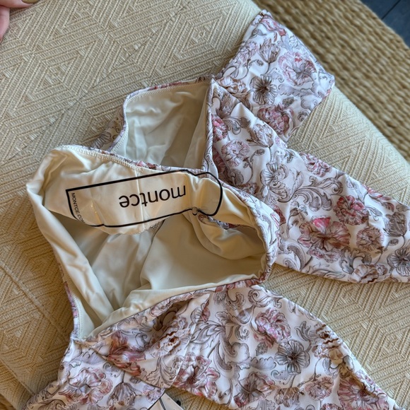 NWT MONTCE Tropez Tie-Up One-Piece | Venecia Floral Size Small - Picture 6 of 9
